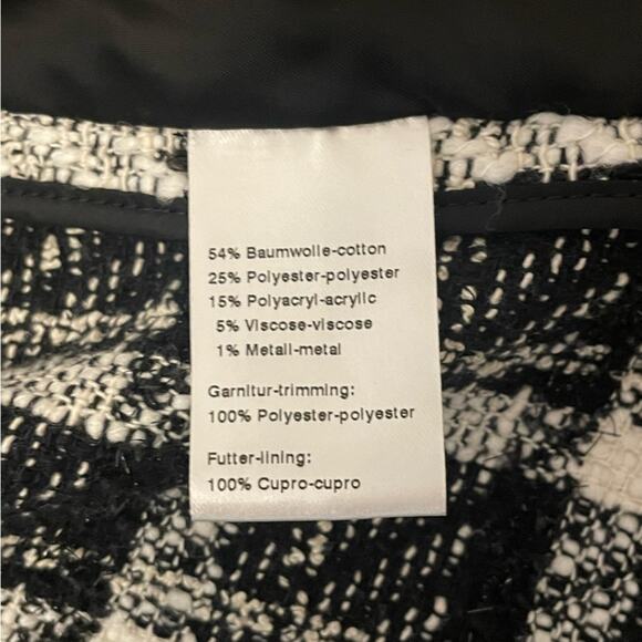 Akris Punto Tweed Blazer Jacket Long Peplum S/M - Picture 7 of 10